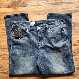 Y2K Rock & Republic Women's Cropped Ankle Jeans in Medium Blue Wash